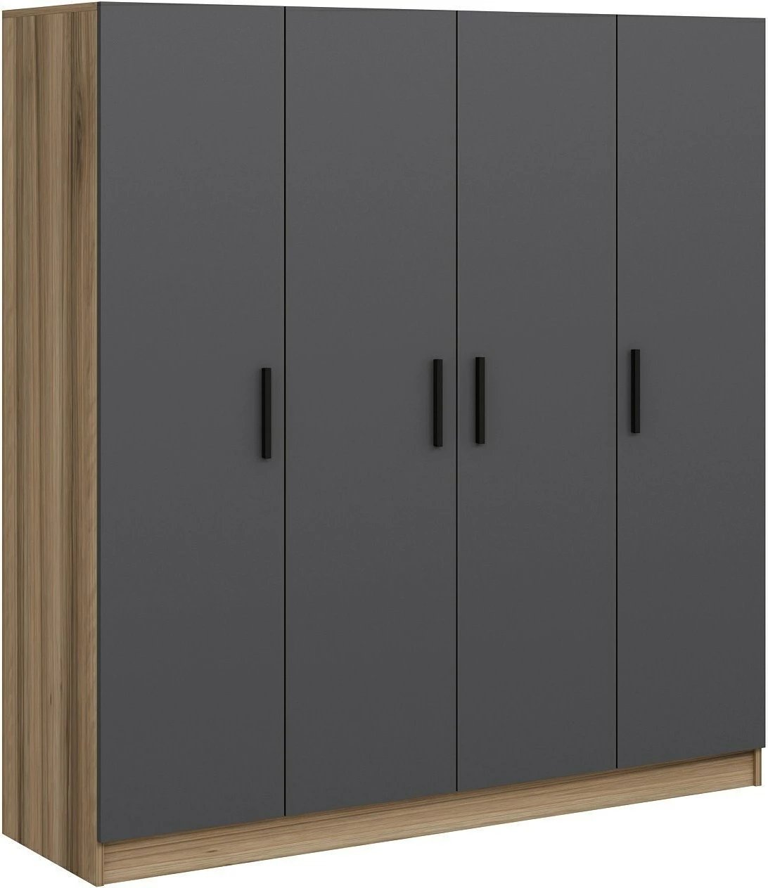 Dollap Skye Decor, ngjyrë antracit, 180x210x52cm, 6 pjesë