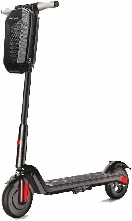 çantë timoni për skuter elektrik, Wozinsky, WSB2BK, 4L, EVA e fortë, zinxhir i papërshkueshëm nga uji, 30.5x16.5x14 cm, e zezë