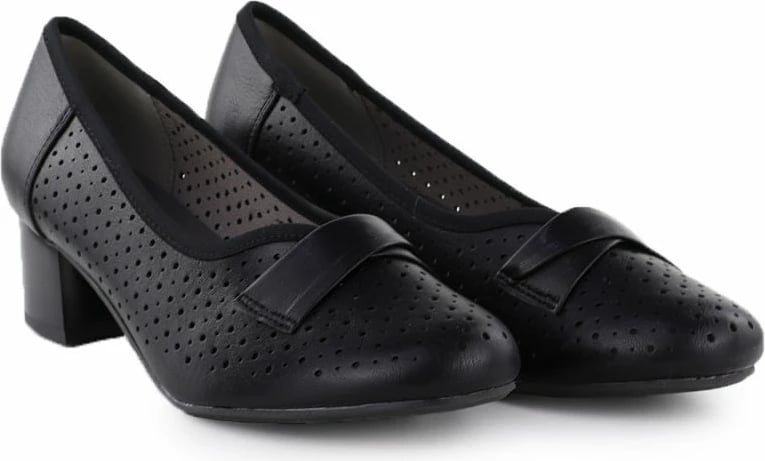 Këpucë me taka Jezzi 233-12, të zeza