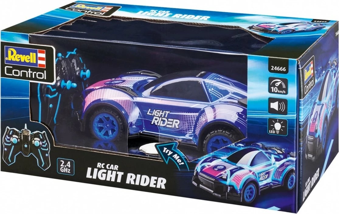 Veture me telekomandë Revell RC Light Rider, 1:16, e zezë/blu