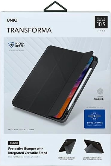 Mbështjellës UNIQ Transforma Rigor për iPad Air 10.9 (2020), Gri