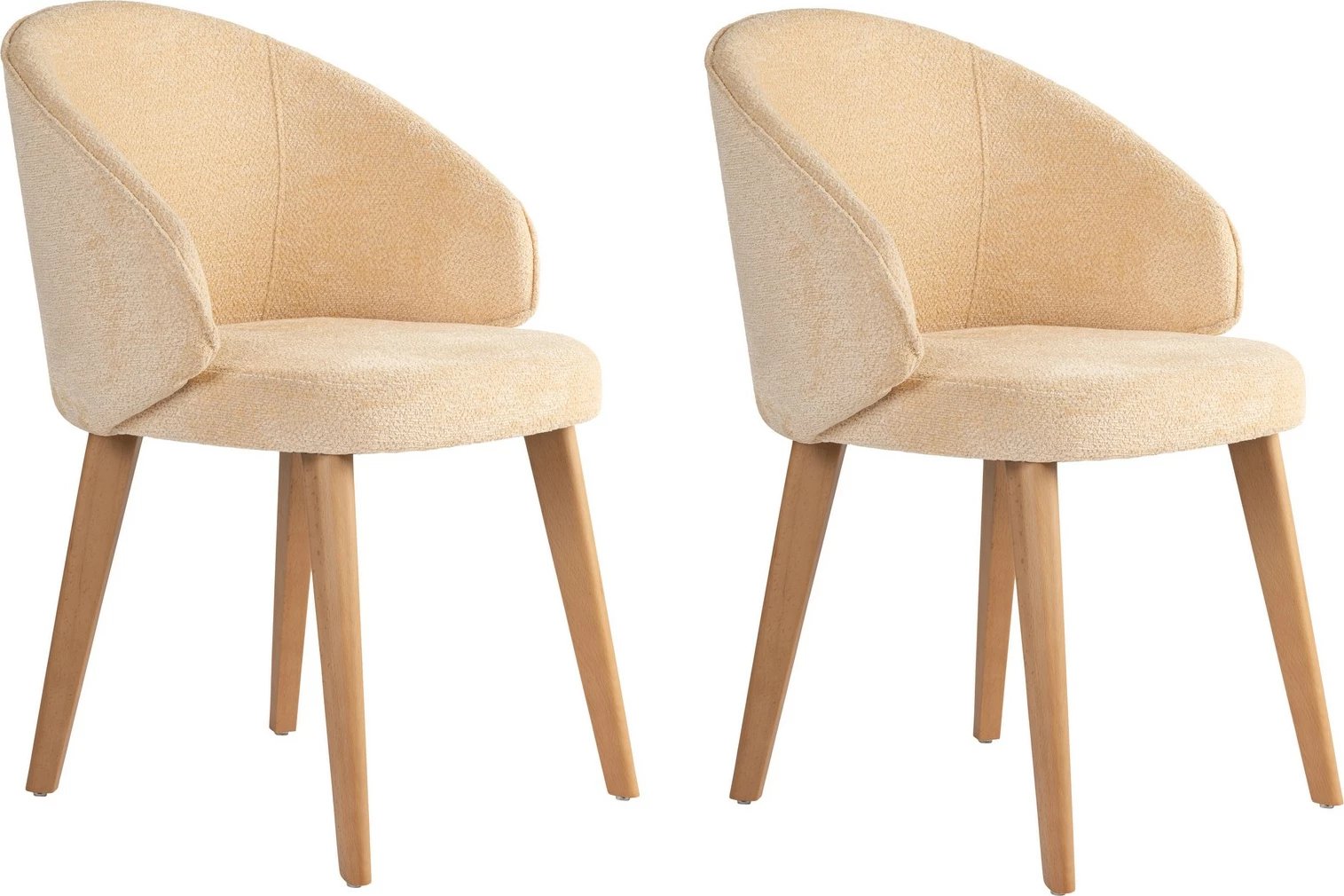 Set karrigesh (2 copë), Skye Decor, Bentley, bezhë, dushk i çelët