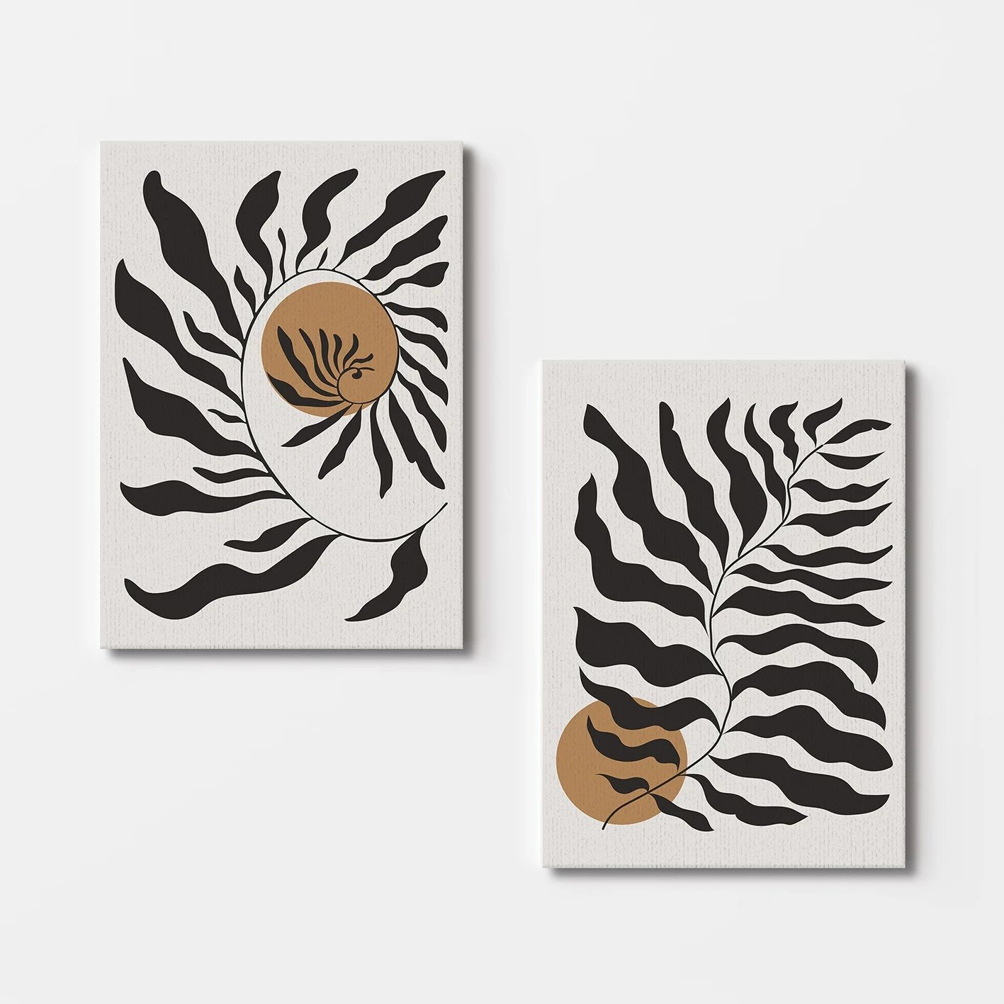 Pikturë dekorative në kanavacë (2 copë), Wallity, 2KNV4369, 70x100cm