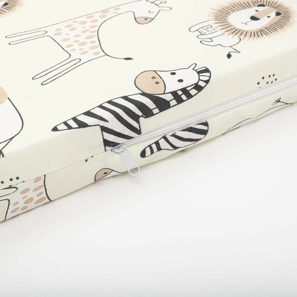 Dyshek shkumë bebe, New Baby, BASIC Teddy Bear, 120x60x5 cm, mbulesë e heqshme, bezhë