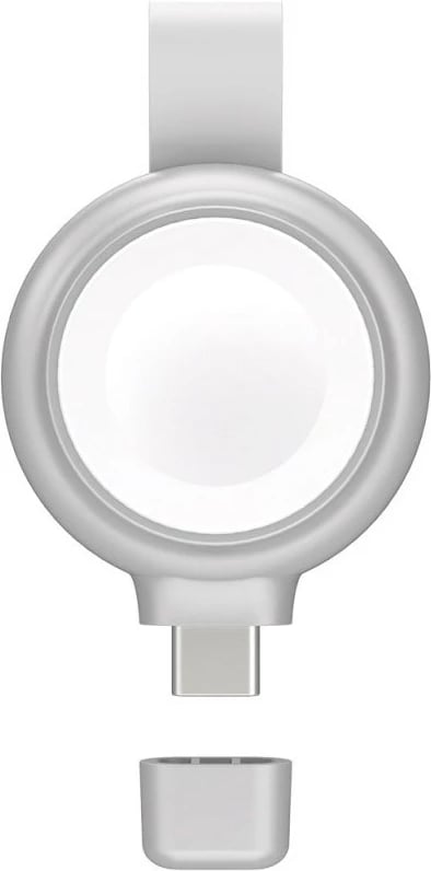 Karikues i shpejtë Apple Watch 4smarts MFi, USB-C, argjendtë