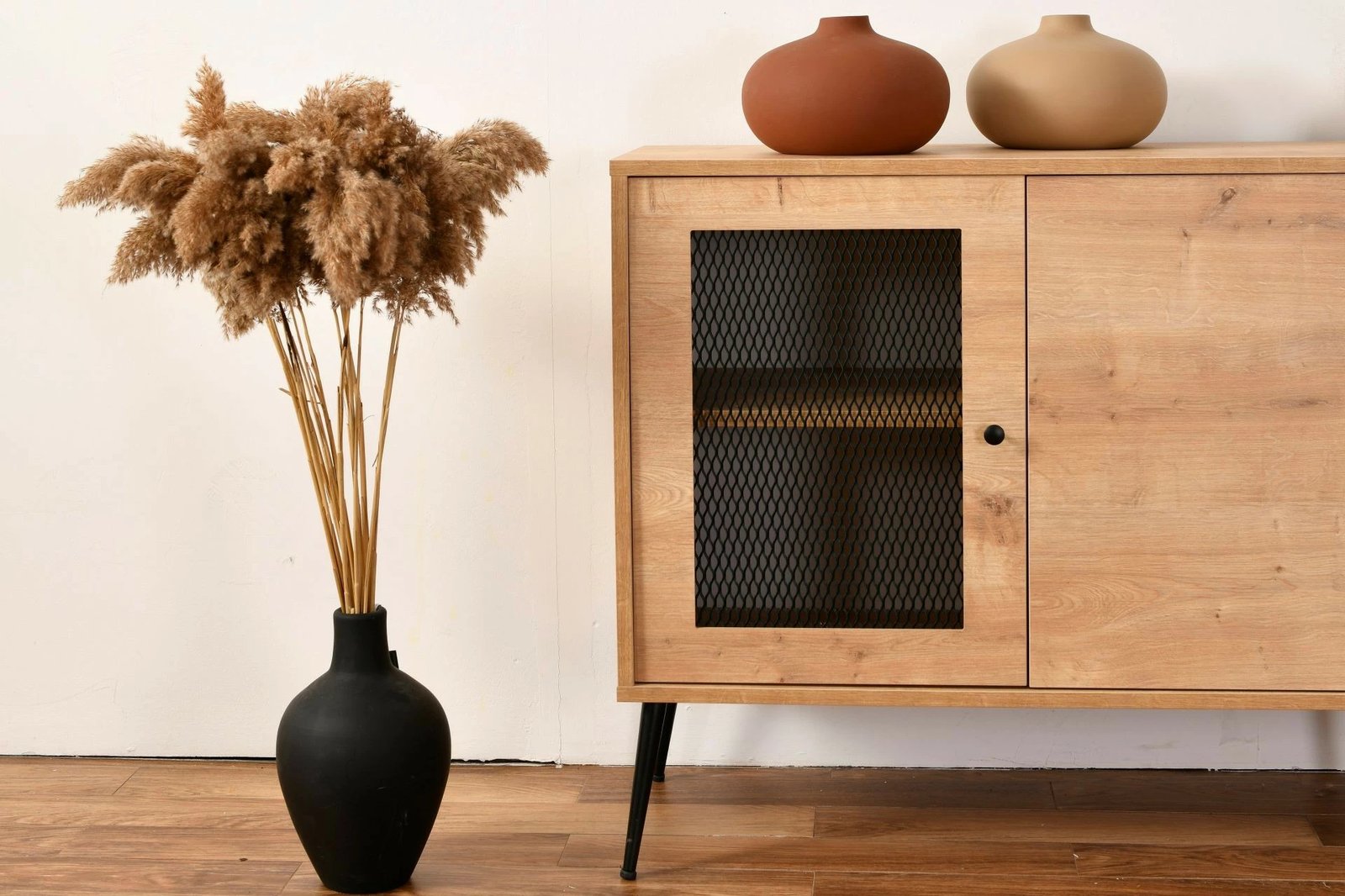 Konsolë Hanah Home, Wire, ngjyrë lisi