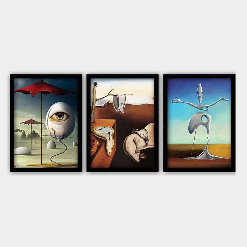 Pikturë dekorative me kornizë (3 copë), Wallity, 3SC_UN65686_3545