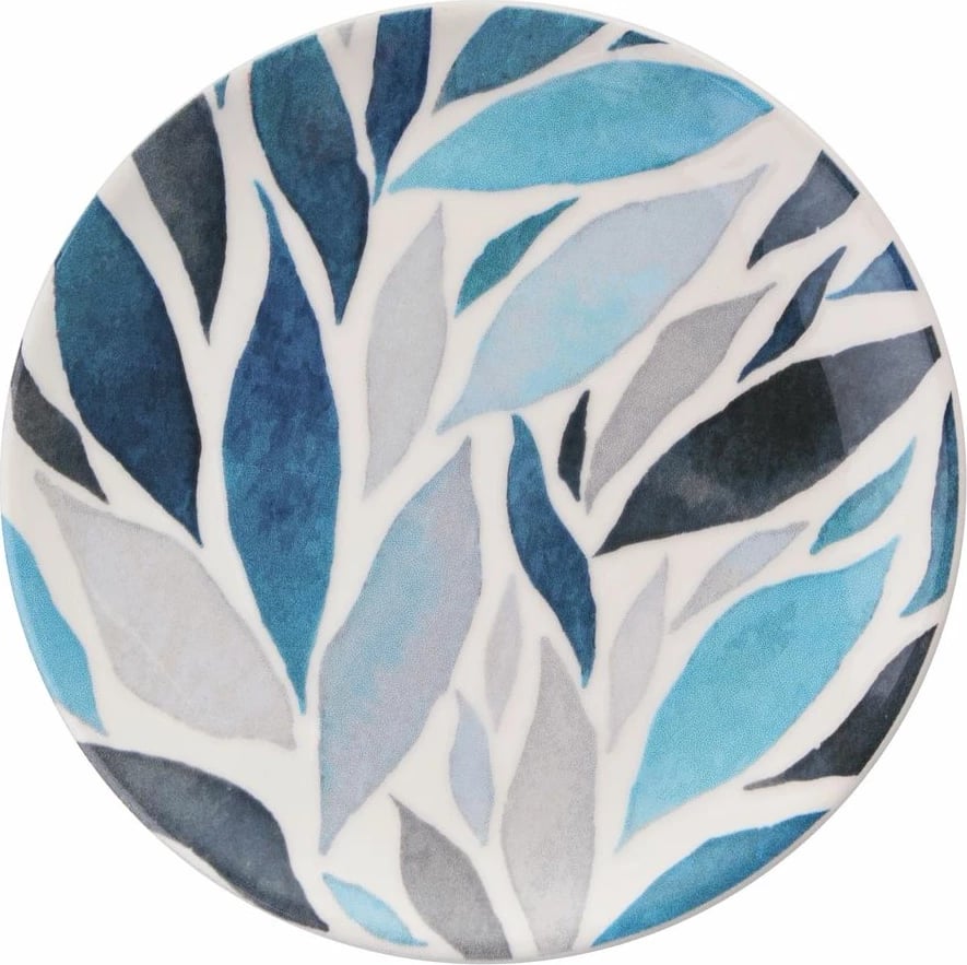 Set pjatash ëmbëlsirash (6 copë), Hermia Concept, gjethe shumëngjyrëshe