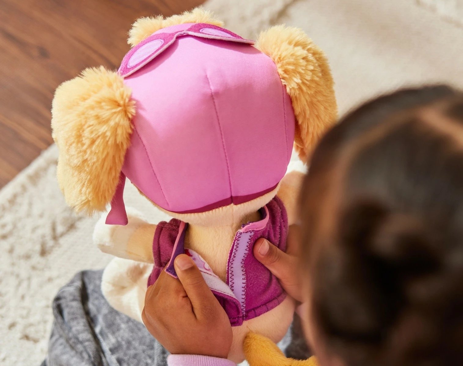 Lodër pelushi, Paw Patrol Skye (Spin Master) 6070311, 25 cm, bezhë/rozë