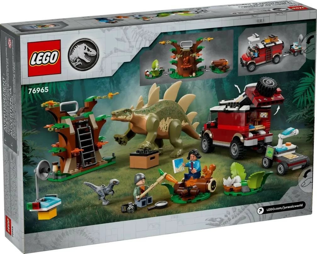 Set ndërtimi LEGO Jurassic World 76965 Dinosafari: Stegosaurus Discovery, 420 pjesë