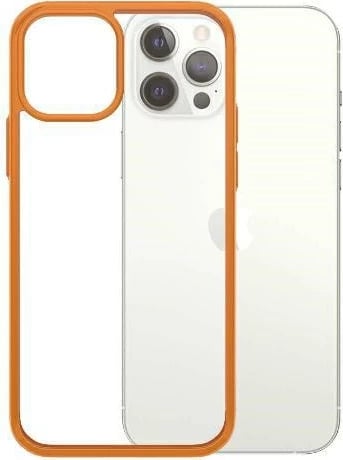 Mbështjellës PanzerGlass ClearCase për iPhone 12 / 12 Pro, transparent portokalli