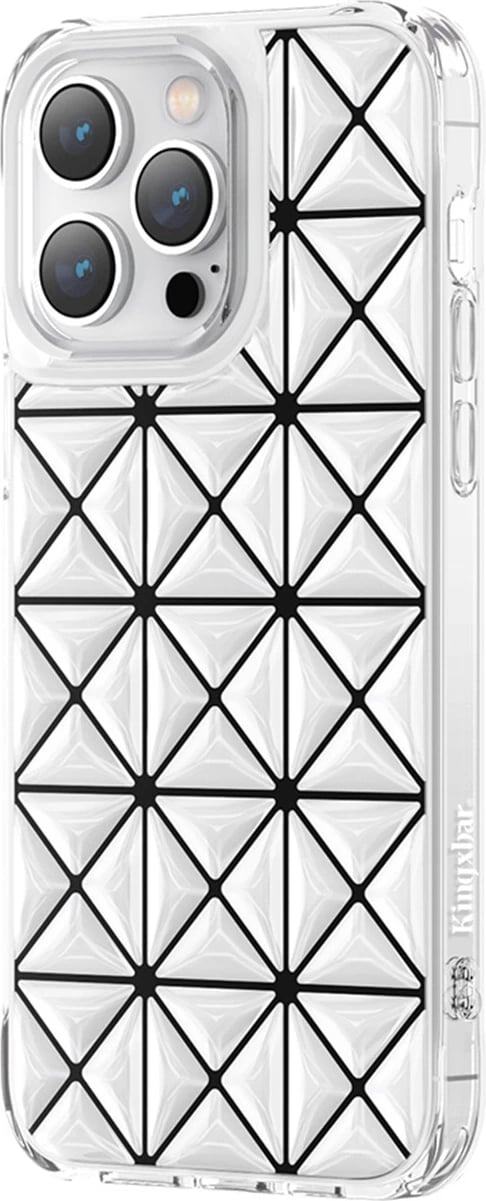Mbështjellës Kingxbar Miya Series për iPhone 14, TPU, i bardhë