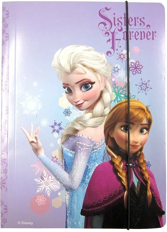 Fletore shkollore NEXT Frozen me elastik, 34x32x0.5cm