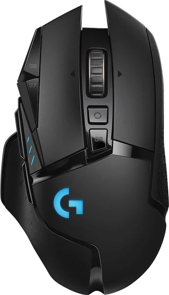 Maus Logitech G502 Lightspeed, pa kabllo, RGB, i zi