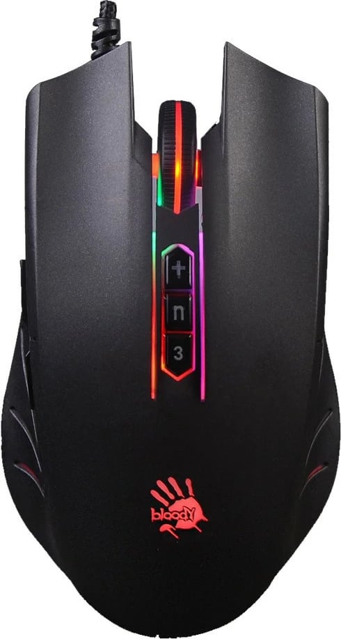 Maus A4 TECH Q81 Bloody Neon X Glide - USB, e zezë