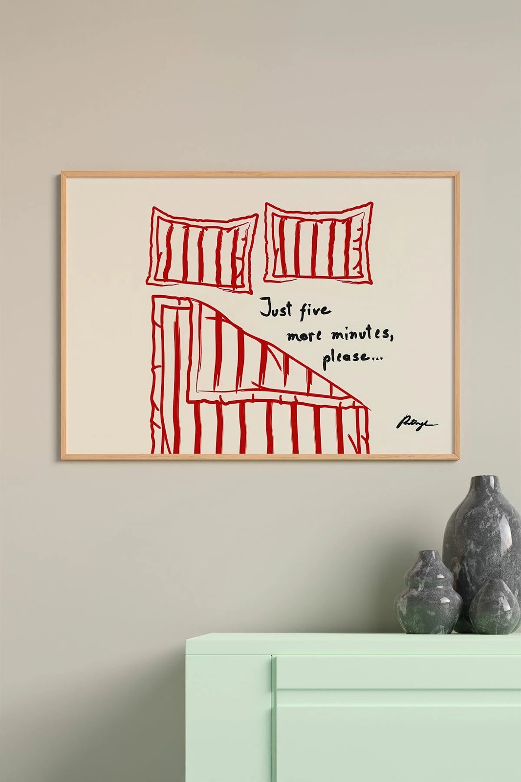 Pikturë dekorative me kornizë, Wallity, Artsmdftek10-3348, shumëngjyrëshe, 33x48cm