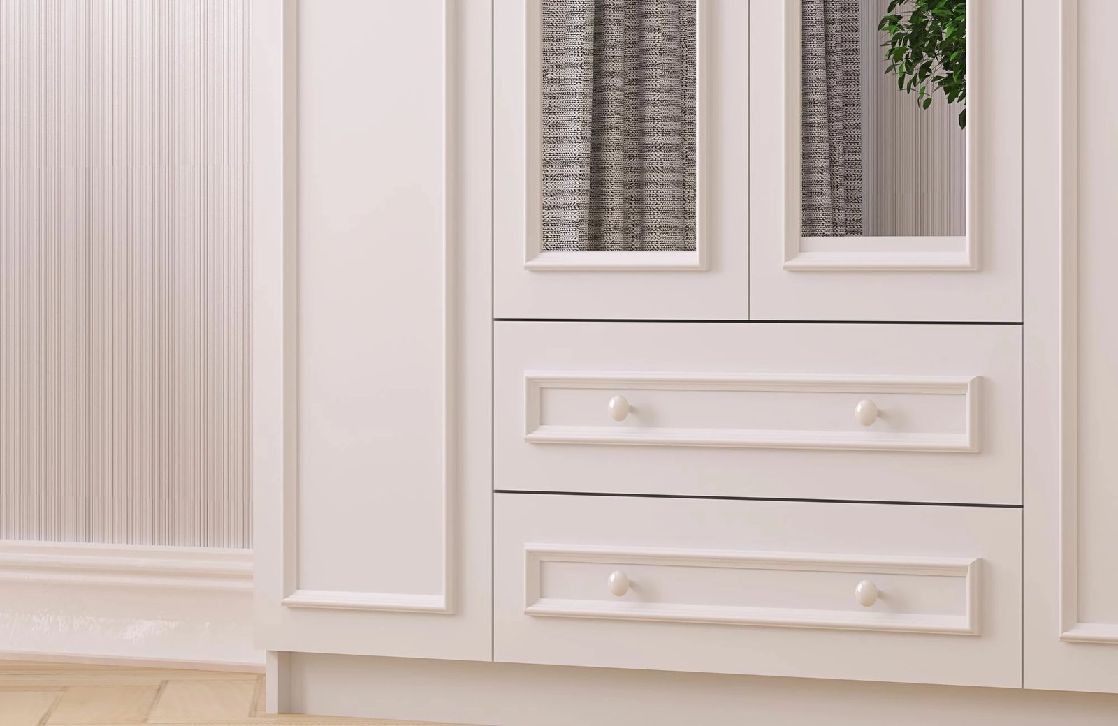 Dollap Skye Decor, ngjyrë e bardhë mat, Rb-186-02