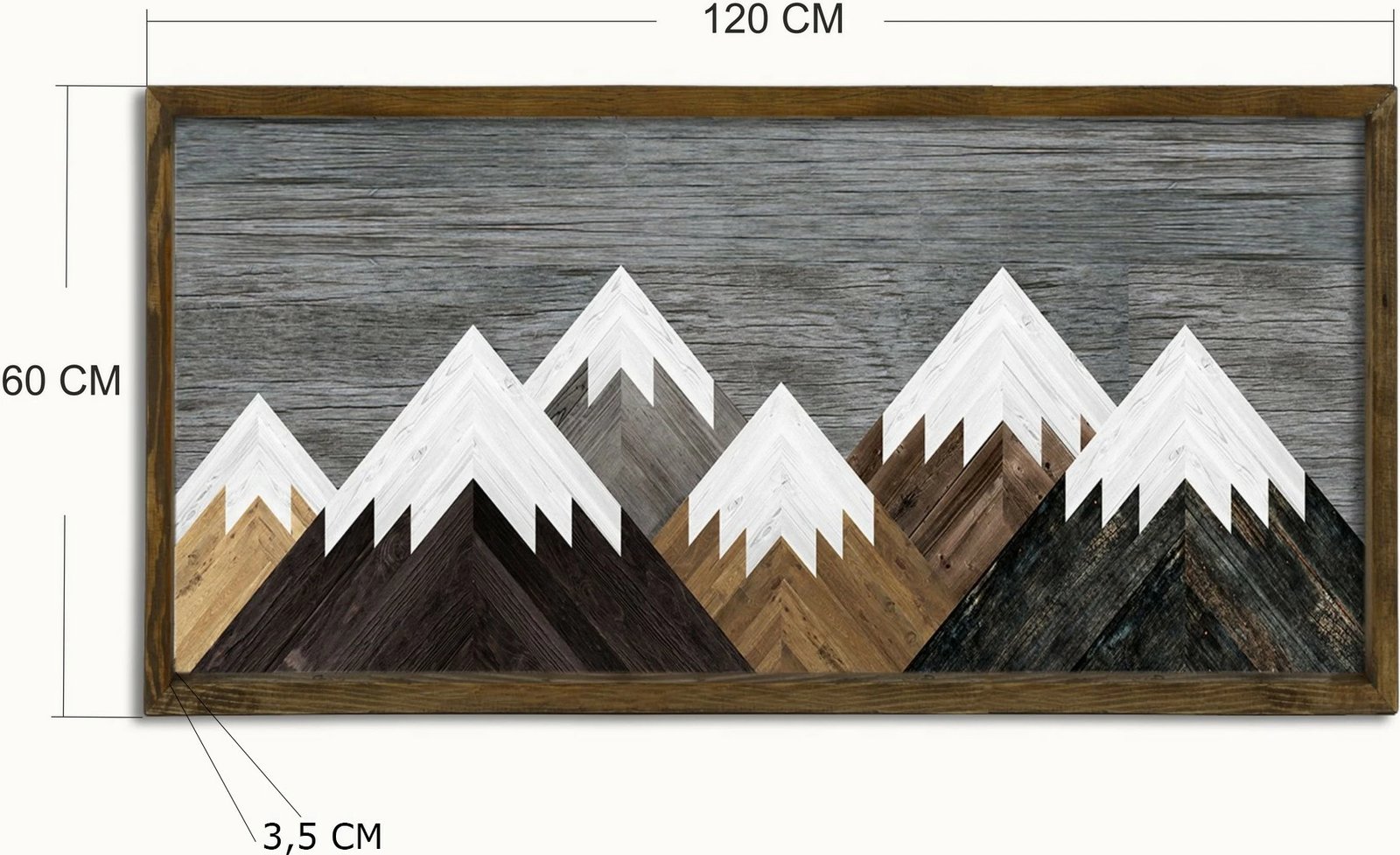 Pikturë dekorative me kornizë, MDF, shumëngjyrëshe, Wallity, TAH044, 60x120cm