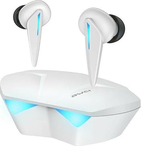 Kufje TWS gaming Awei T23 Bluetooth 5.3 in-ear me mikrofon të bardha
