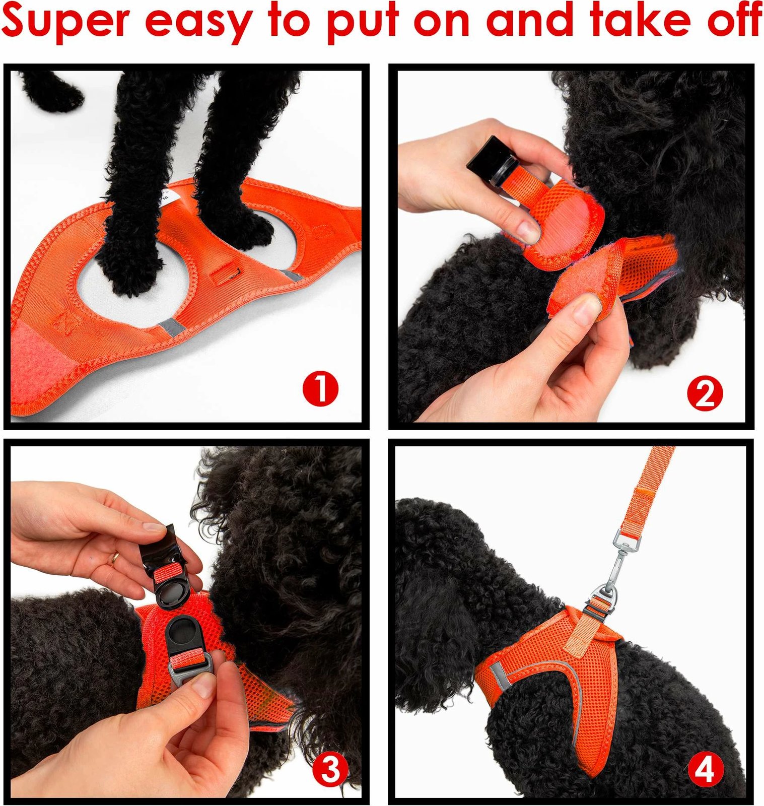 Parzmore për qen, Air-Mesh, ngjyrë portokalli Neo