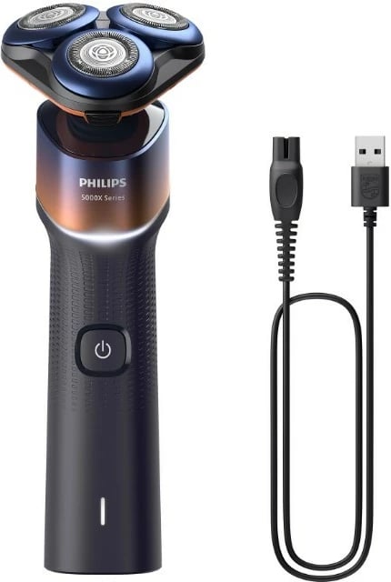 Makinë rroje, Philips, Shaver Series 5000X X5012/00, Wet & Dry IPX7, 50 min bateri, karikim USB-A, black/blue/orange Makinë rroje, Philips, Shaver Series 5000X X5012/00, Wet & Dry IPX7, 50 min bateri, karikim USB-A, black/blue/orange