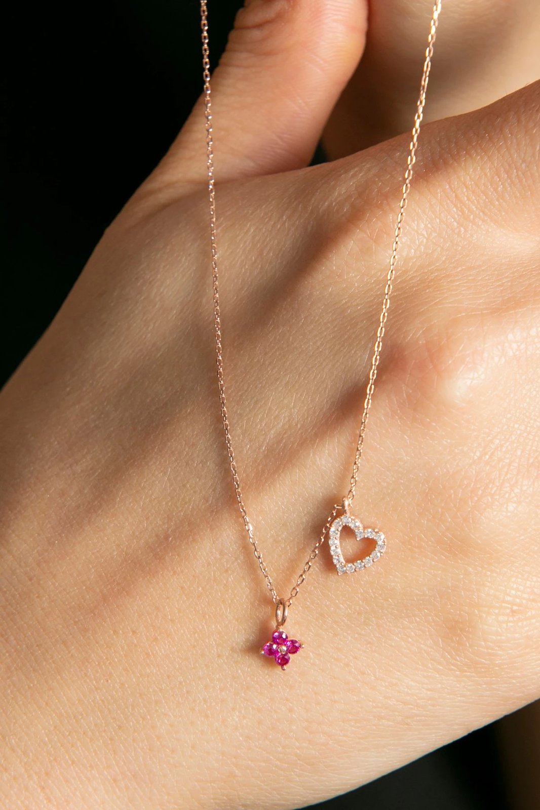 Qafore argjendi ngjyrë rozë gold Elika Silver, ELKSLVR7417