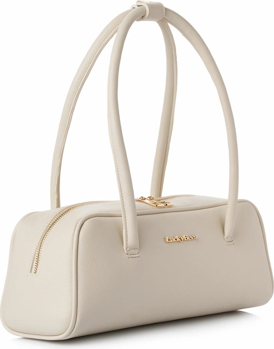 Çantë shpatullës Lucky Bees, Delphine, krem