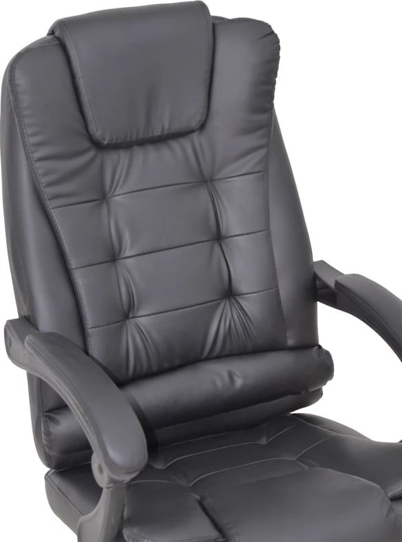 Karrige menaxheri për zyre, ngjyrë e zezë, Toronsi, 60x68x128cm