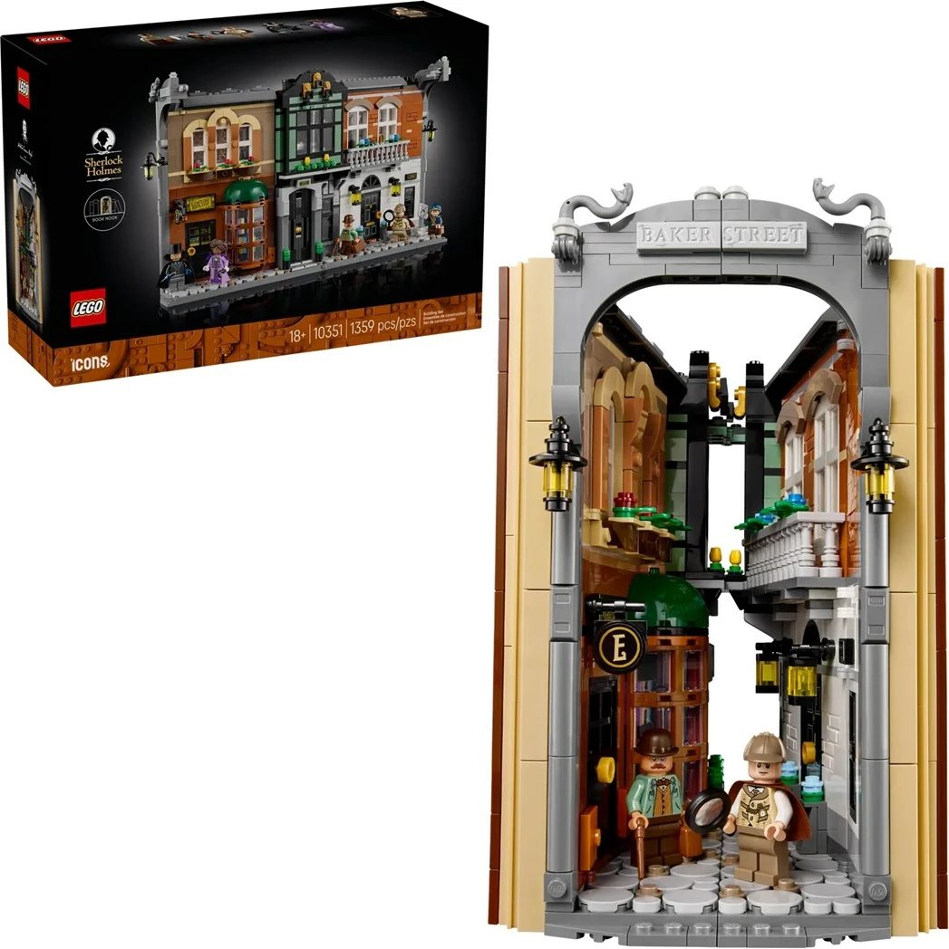 Set LEGO Sherlock Holmes Book nook, ICONS 10351, 5 minifigura