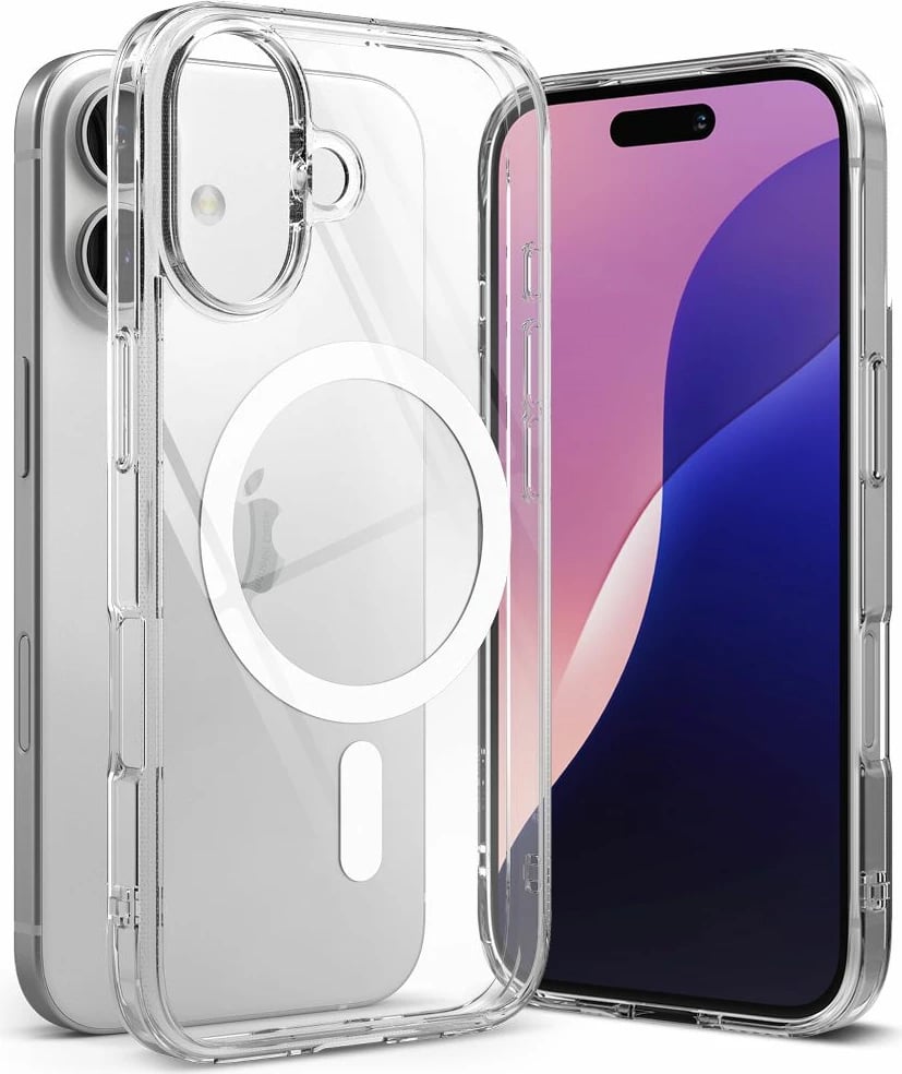 Mbështjellës Ringke Fusion MagSafe për iPhone 16, Transparent