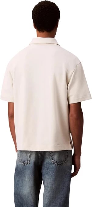 Polo për meshkuj Calvin Klein Jeans, e bardhë
