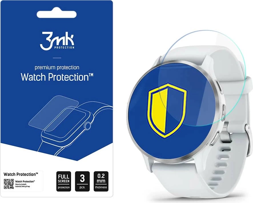 Film mbrojtës për smartwatch 3mk Protection Watch Protection ARC+ për Garmin Venu 3, Transparent