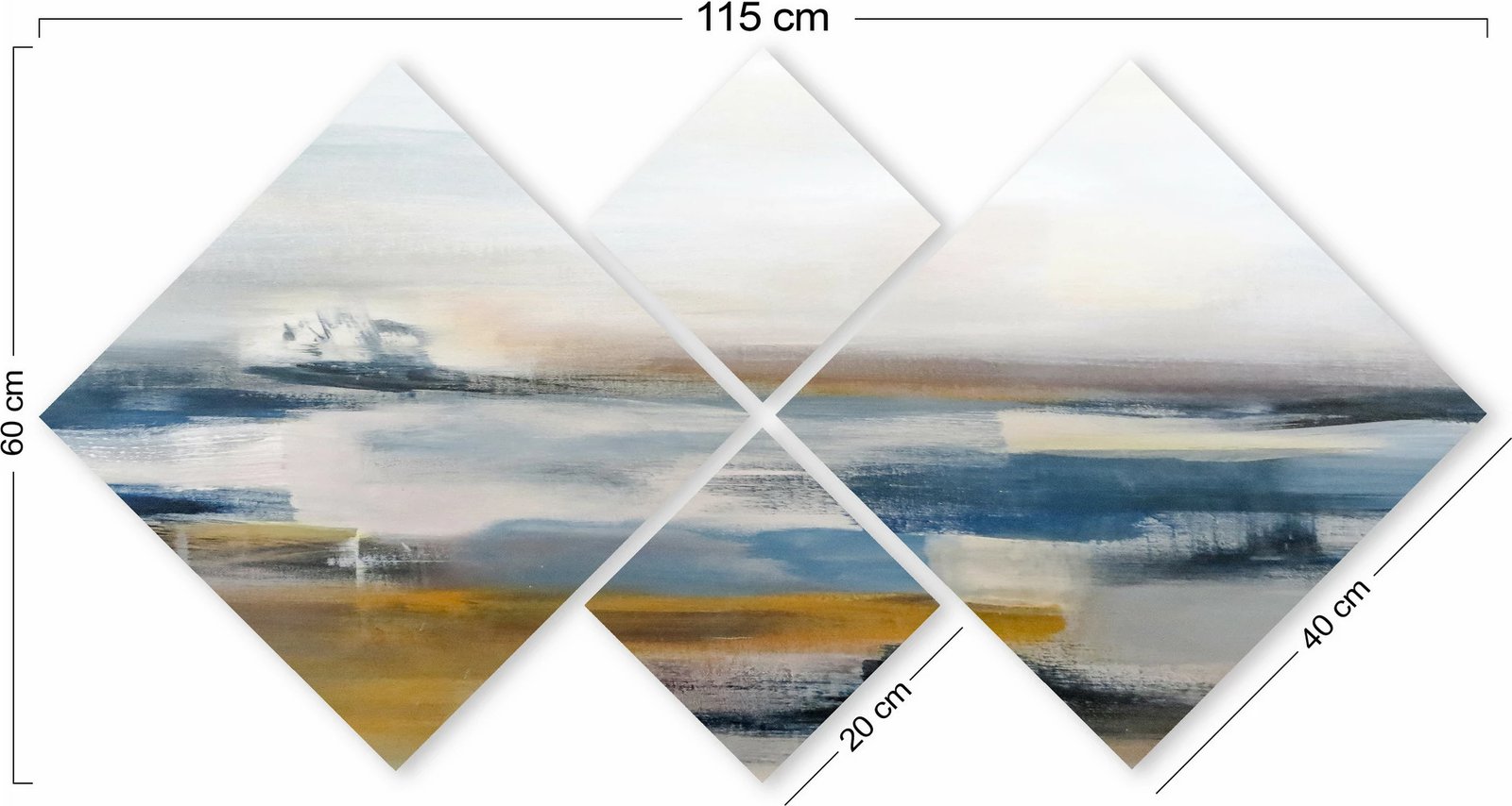 Pikturë dekorative MDF (4 pjesë), Wallity, 4MDF1053165404