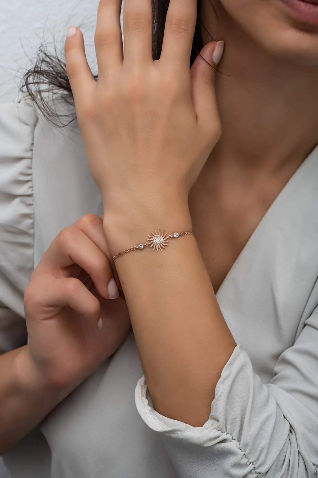 Byzylyk argjendi, ngjyrë rozë gold, Jumeon, NRZ99592