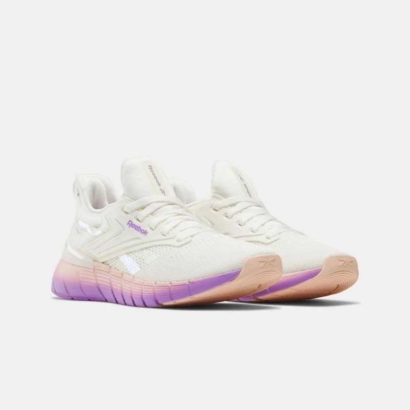 Atlete Reebok, të bardha dhe vjollcë