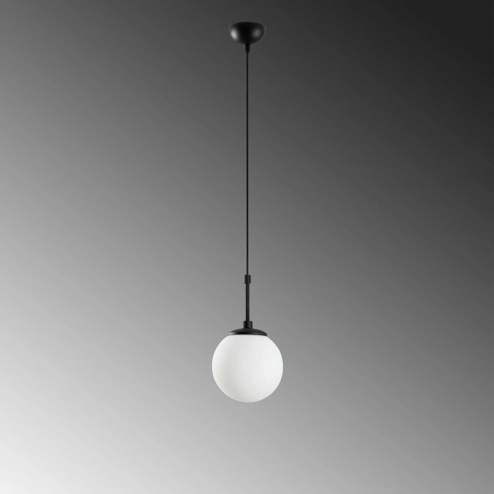 Llambë tavani Opviq, Orbital, trup metalik, e zezë, 15-14001