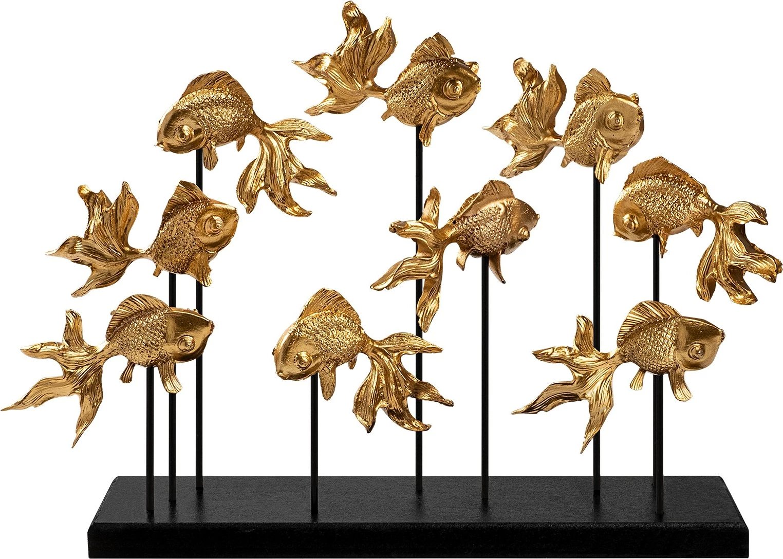 Objekt dekorativ GOLDFISH 1, ngjyrë ari, Evila Originals