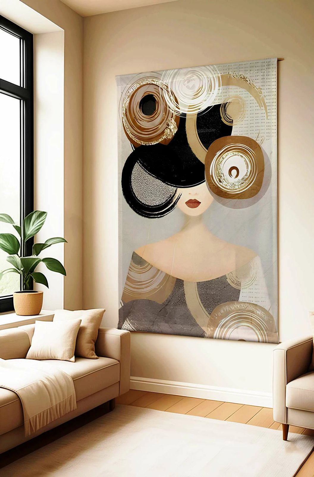 Pikturë dekorative poliestër Wallity, Polybaby 38, 100x140cm