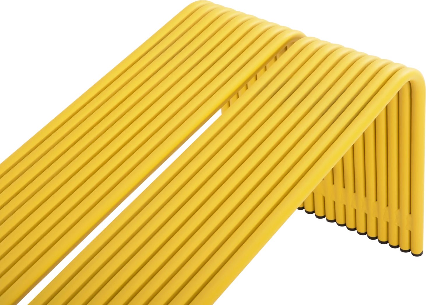 Bankë dy vendëshe INTREPID, alumin, ngjyrë e verdhë, FH6327.06, 109.5x37.5x40.5cm