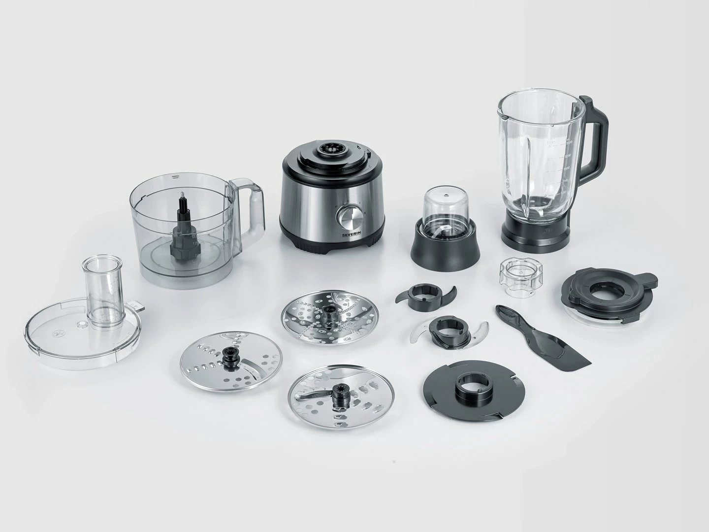 Procesor ushqimi Severin KM 3892, 1.5 L, 1200 W, Inox, i zi Procesor ushqimi Severin KM 3892, 1.5 L, 1200 W, Inox, i zi
