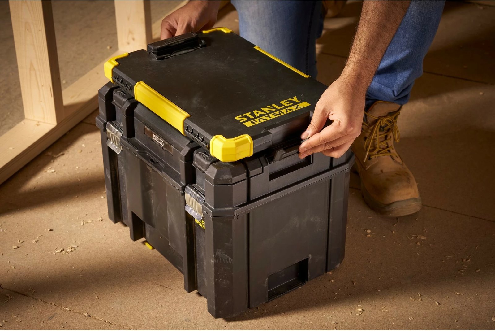 Klemmbrett Stanley FATMAX Prostack, plastikë, i zi/verdhë
