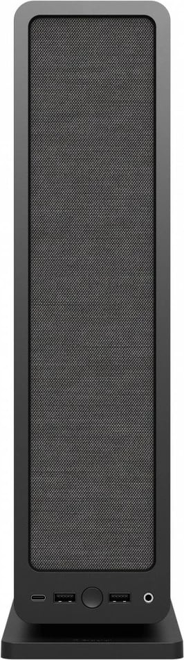 Kasë Fractal Design Ridge Black, Mini ITX, Tower Slim, 4x 2.5" drive, e zezë