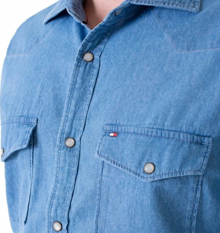 Këmishë Denim për Meshkuj Tommy Hilfiger, Blu