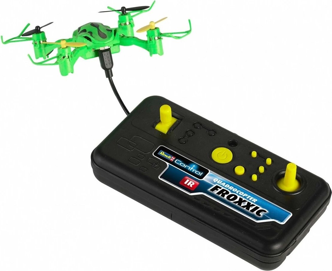 Dron i vogël Revell RC Froxxic, me telekomandë, plastikë, i zi/gjelbër