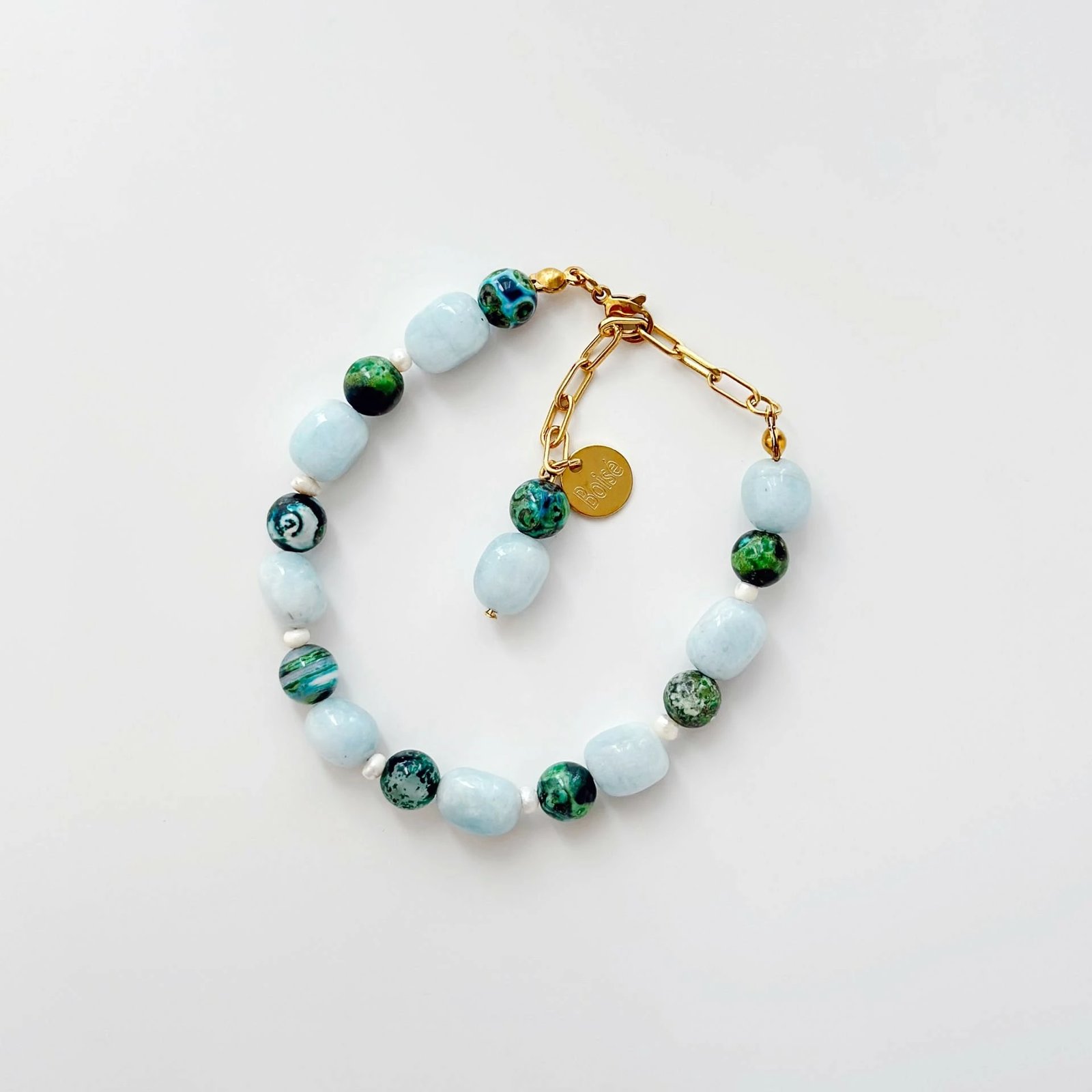 Byzylyk çeliku Jumeon, shumëngjyrësh, me gurë natyralë