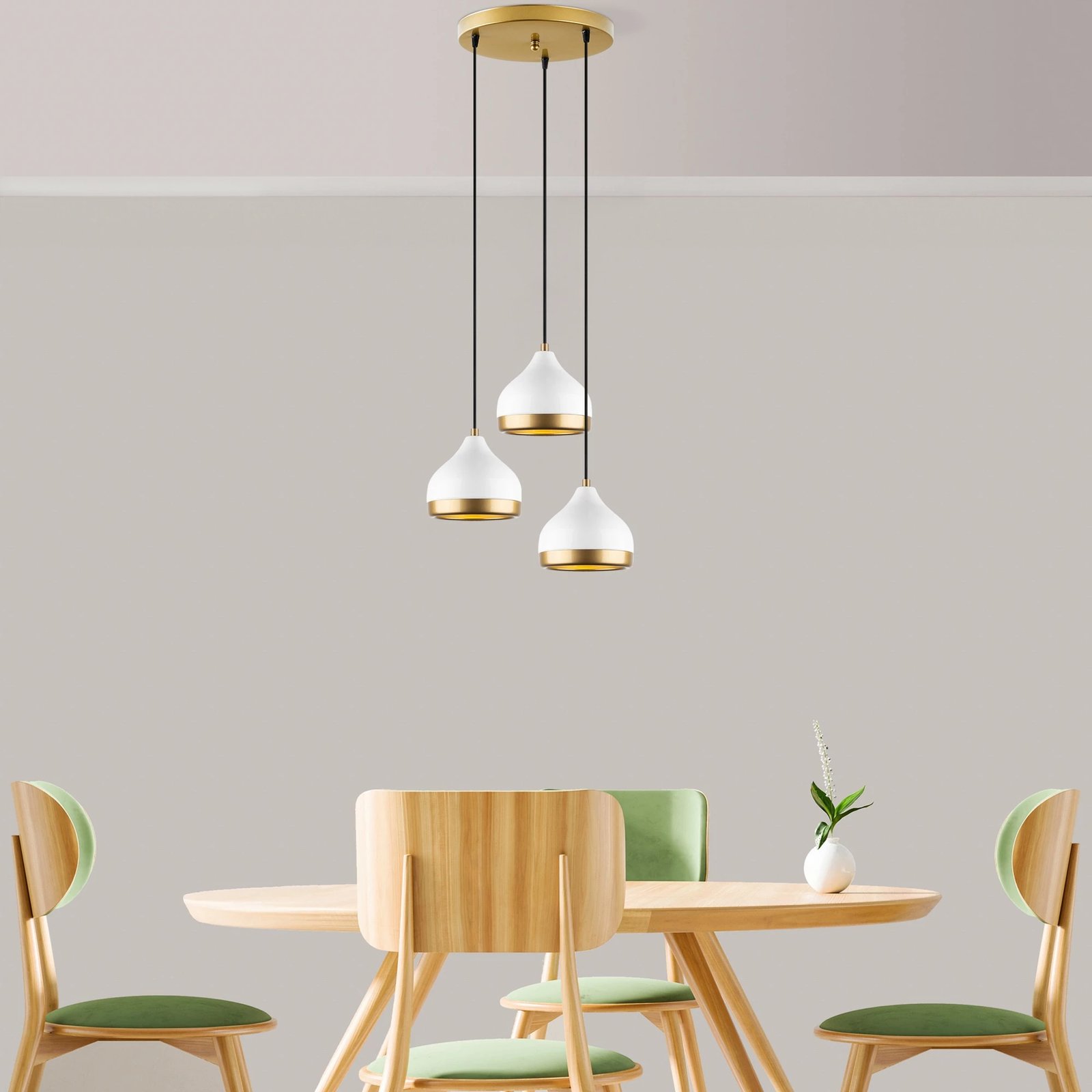 Llambë tavani Opviq, Yildo - M-6875, metalike, e bardhë