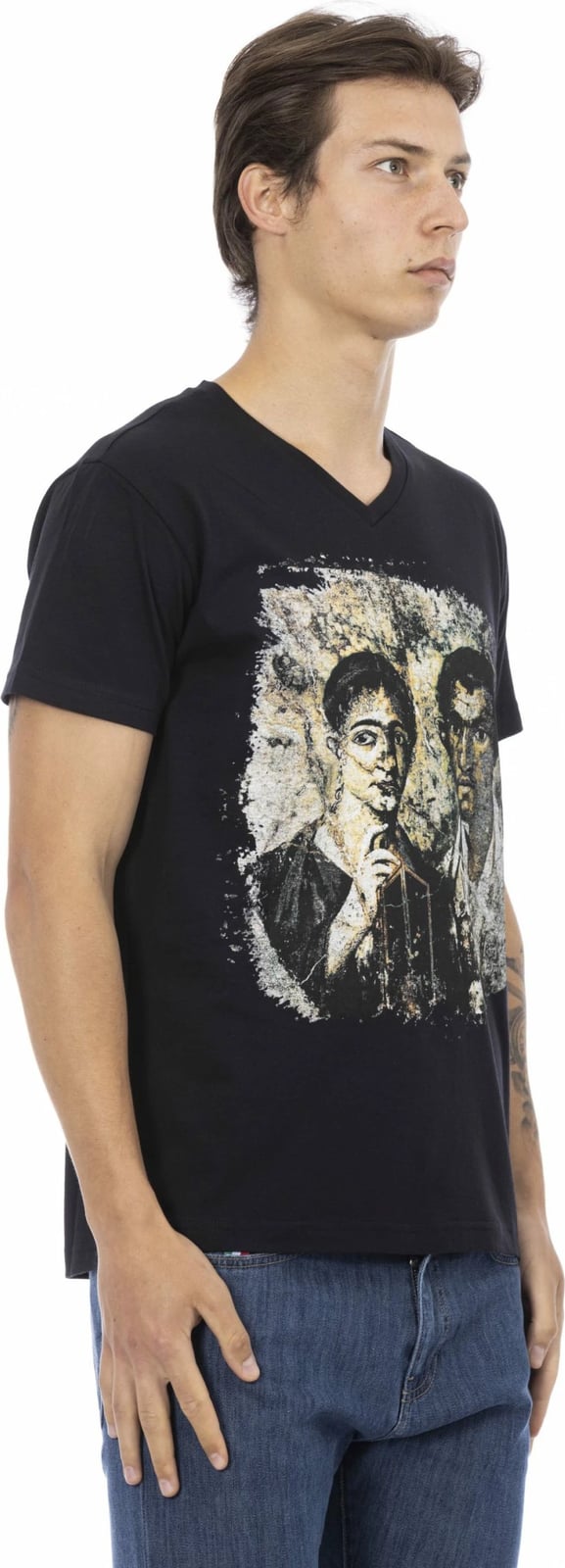 Maicë për meshkuj Trussardi Action, e zezë