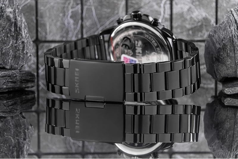 Orë dore për meshkuj Skmei, e zezë