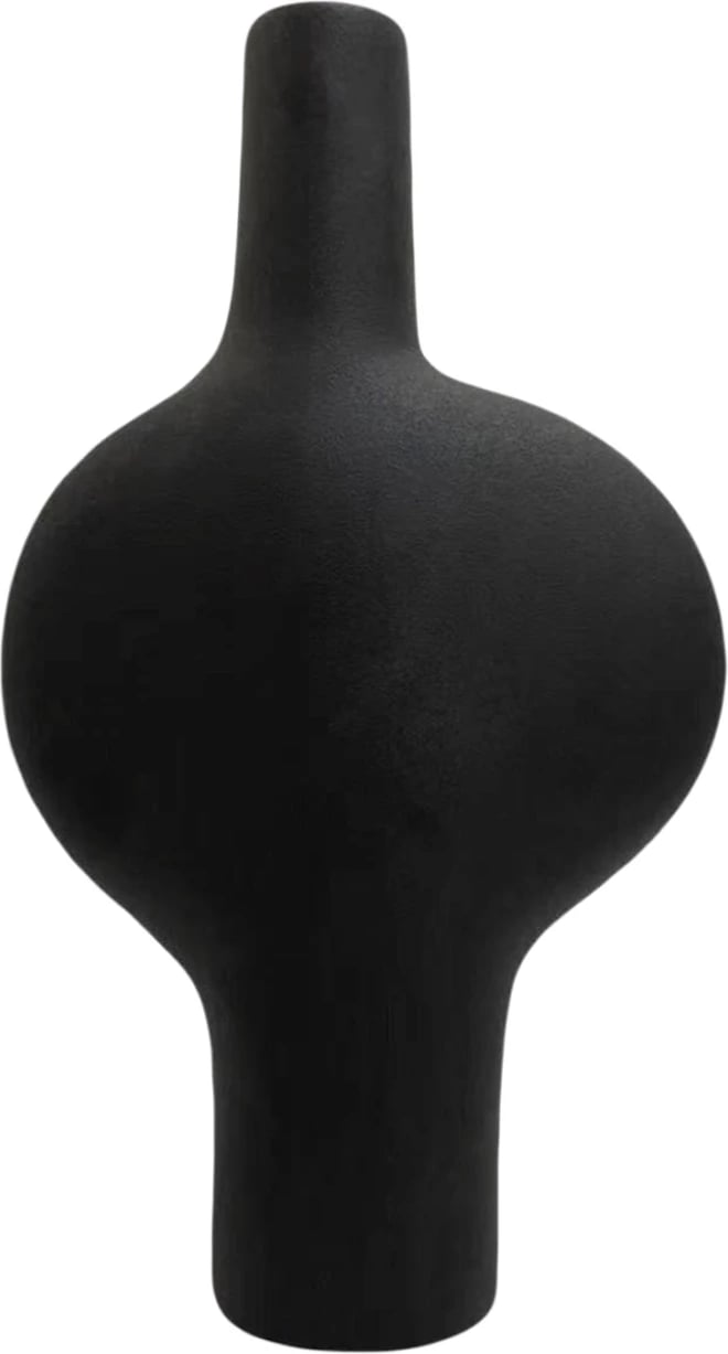 Dekor tavoline qeramike seri ARKEN FH4620.02 ngjyrë e zezë mat 19.5x8x34.5 cm