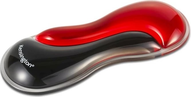 Jastëk xheli për dorë Kensington Slim Duo Gel K62440WW, për maus, Kuq e Zi